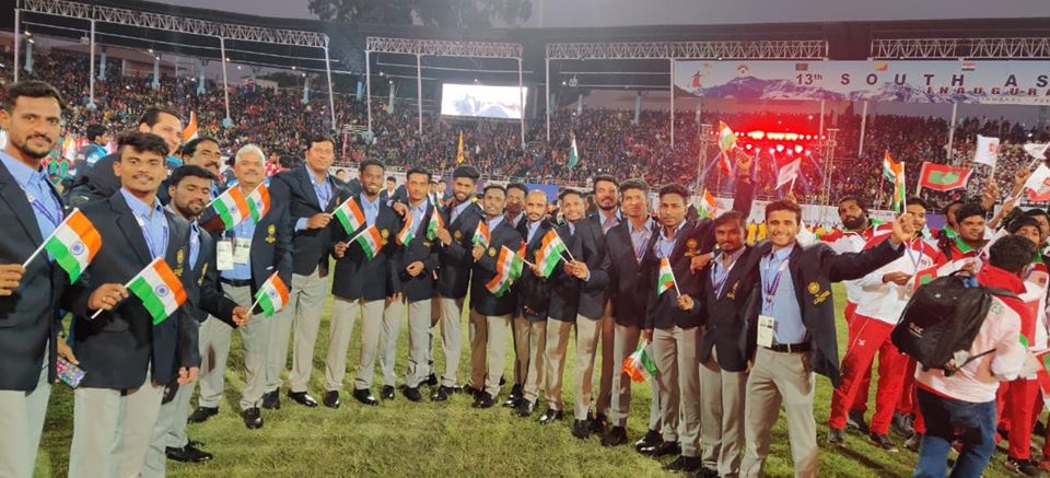 Indian Kho Kho team in 13th South Asian Game