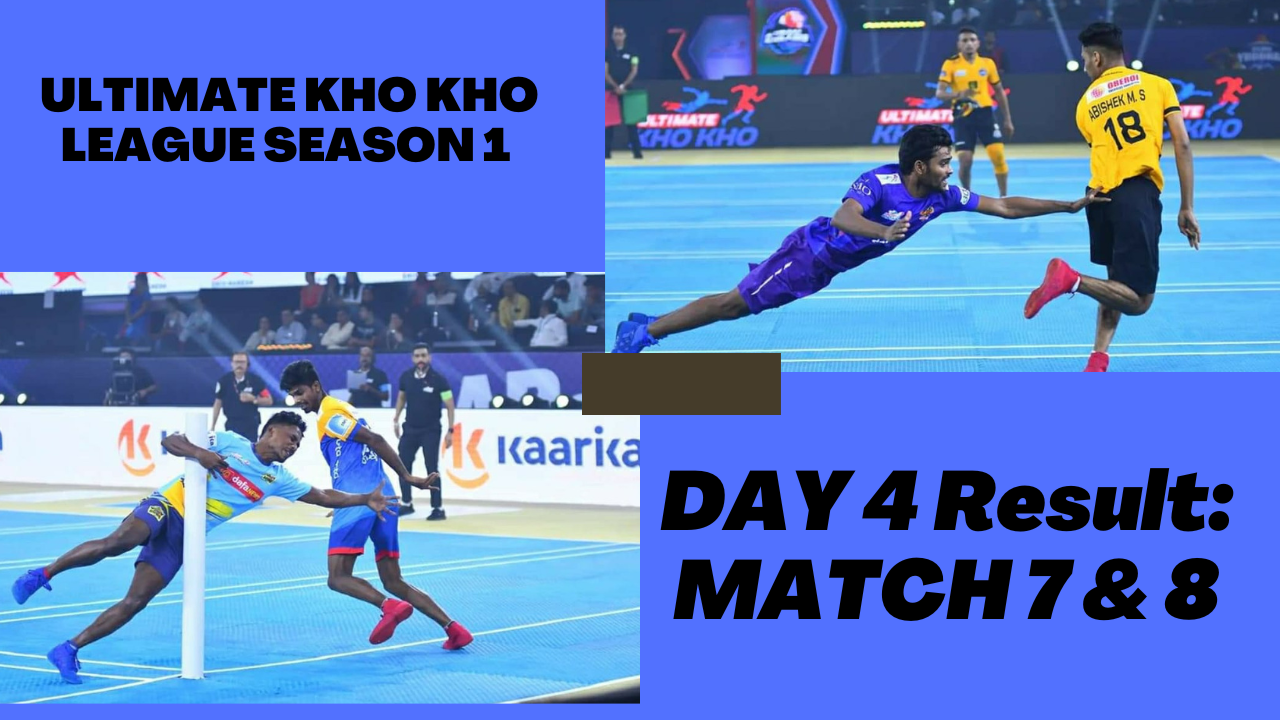 Ultimate Kho Kho Day 4 Result and Awards